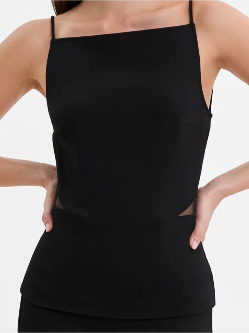 Marcella New York Black Paola Top NWT size M